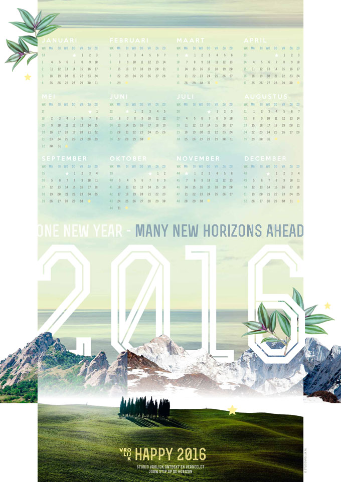 compromis Quagga bewondering Kalender shopping voor 2016 - Happymakersblog